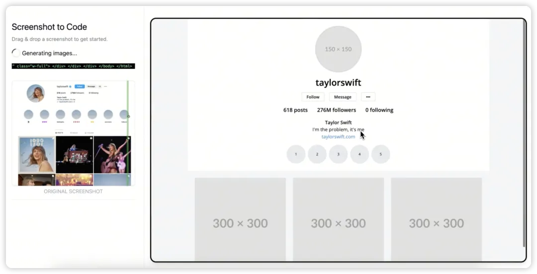 别再熬夜写样式了！Screenshot-to-Code：截个图，代码AI全搞定！！